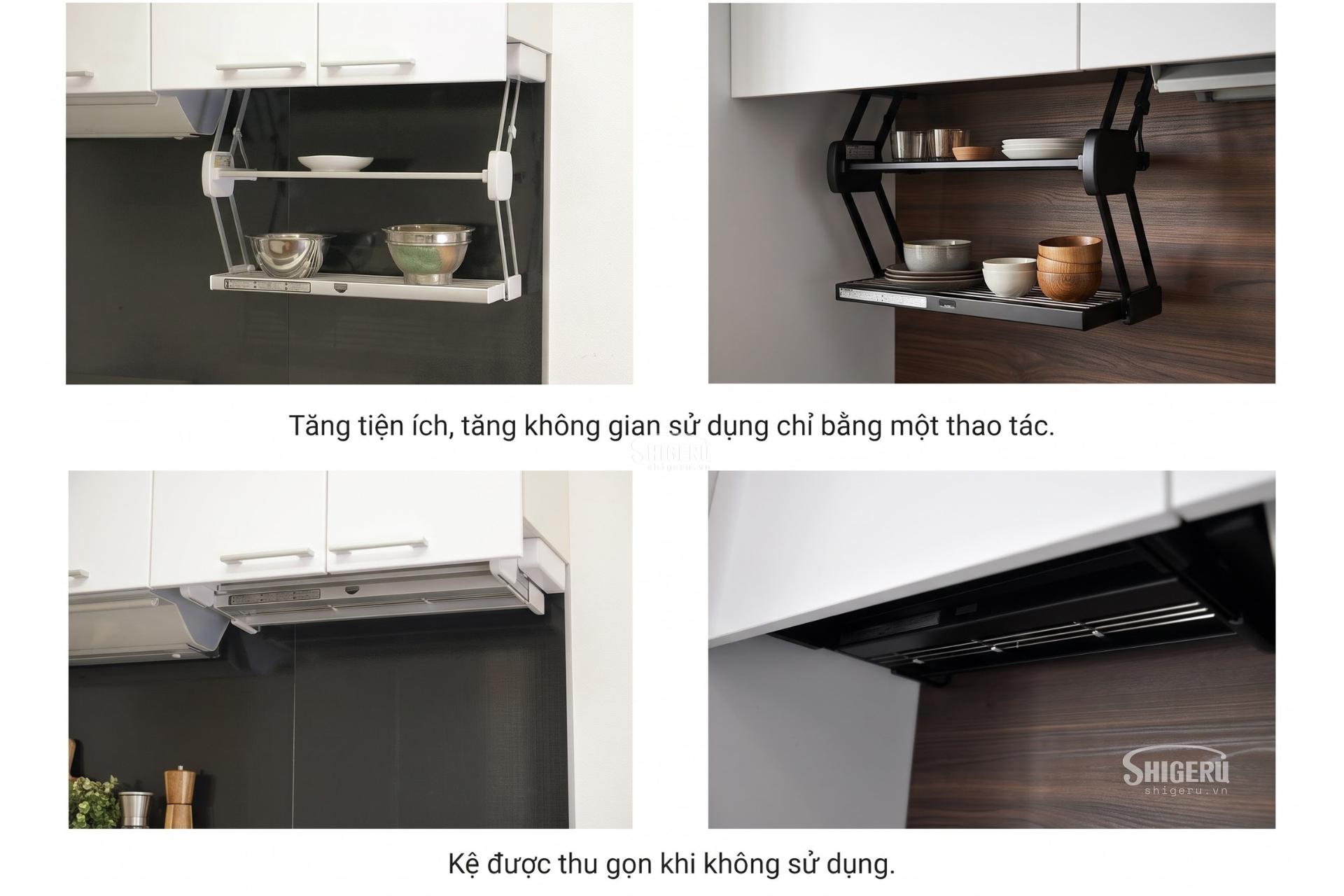 Kệ K&eacute;o Tiện &Iacute;ch Nh&agrave; Bếp 900 Nhập Khẩu Nhật Bản